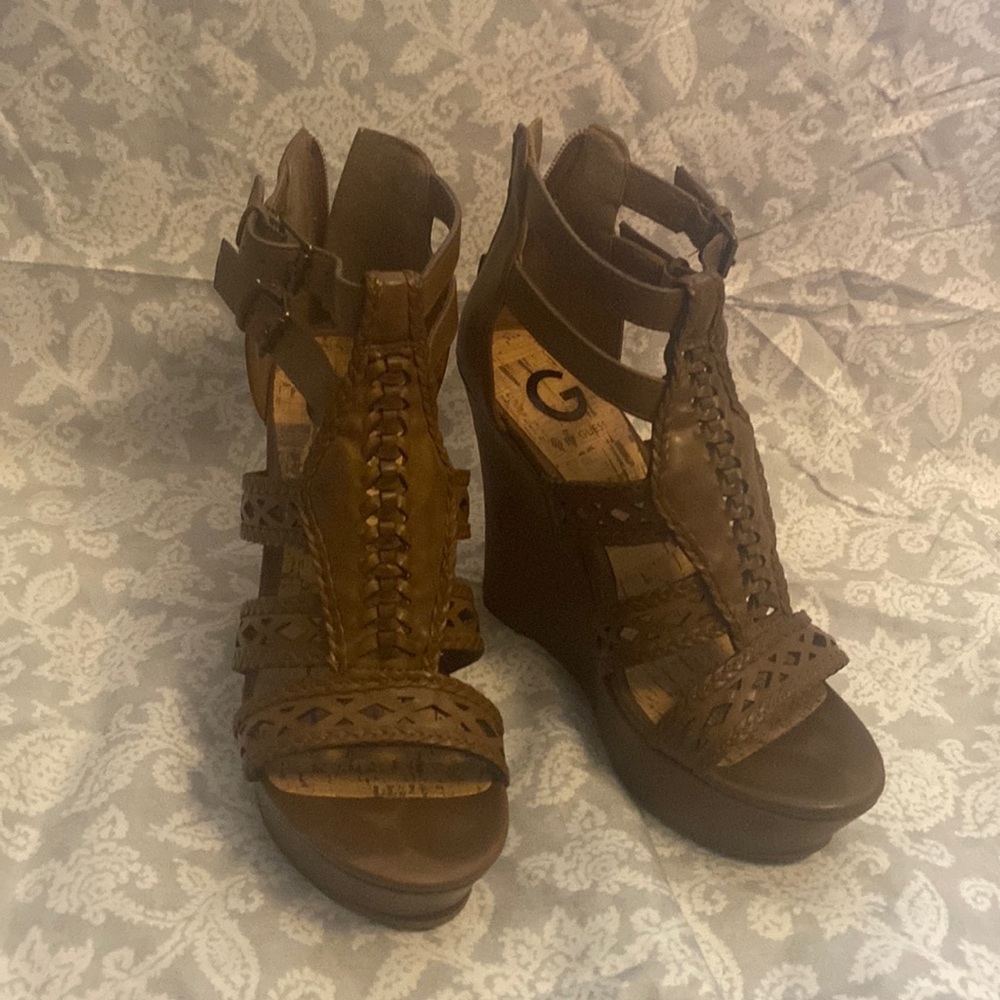Guess Drewzia G by Guess color cognac size 7